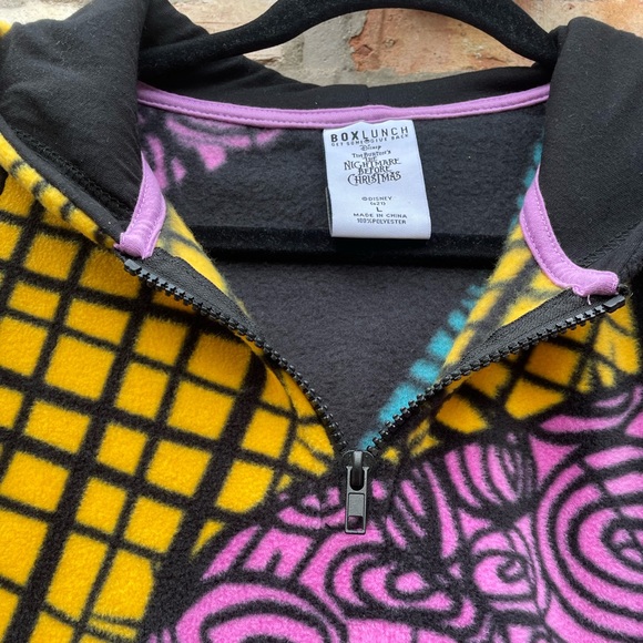 Sally Patchwork nightmare before Christmas Fleece Hoodie sweater - Picture 7 of 7